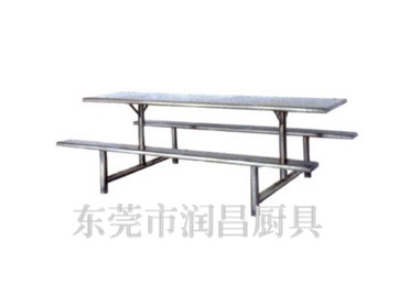 不锈钢长条餐桌