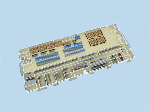 学校餐厅效果图